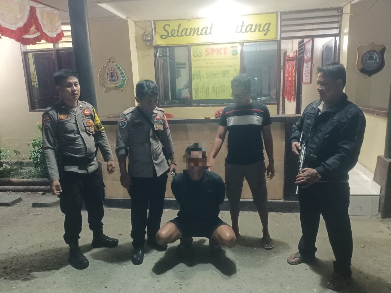 Polsek Tinombo Selatan Sigap Tangkap Pelaku Penikaman di Desa Sidoan Selatan
