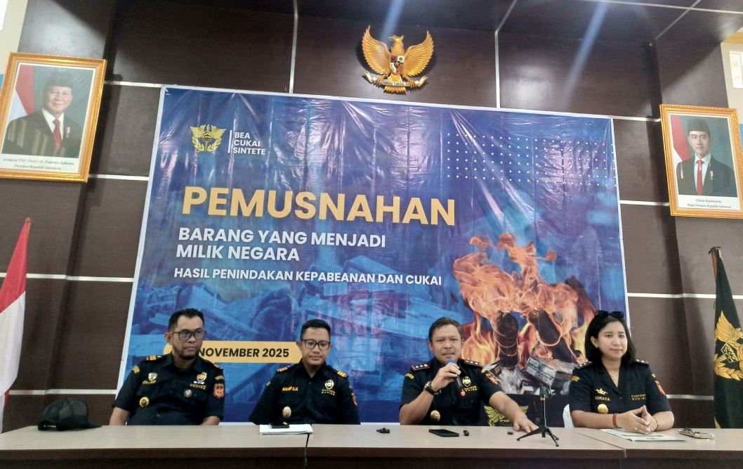Bea Cukai Sintete Musnahkan Barang Ilegal Senilai Rp81 Juta, Lindungi Masyarakat dan Negara