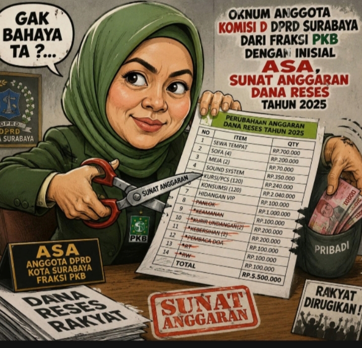 Ami akan Laporkan Dugaan Penyunatan Dana Reses Anggota DPRD Surabaya ke Kejaksaan